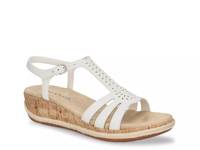 Dorinda Wedge Sandal White view