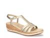 Dorinda Wedge Sandal Gold Metallic view