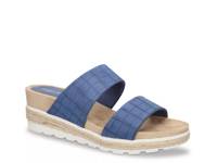 Maryann Wedge Sandal Blue view