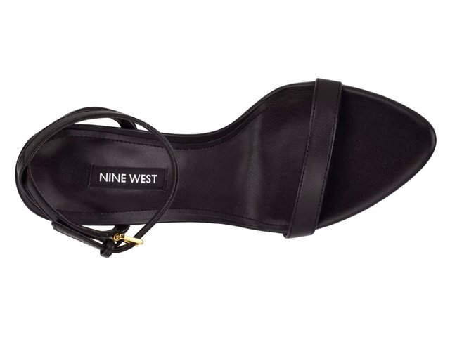 NINE WEST Reida Sandali Con Tacco Donna – Nero, Punta Aperta, Tacco A Spillo 10 Cm, Ecopelle, Taglia 40 EU - 2