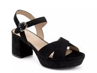 Cosmos Platform Sandal Black Suede view