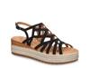 Zip-Italy Espadrille Platform Sandal Black view