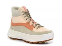 Ona 503 High-Top Sneaker Khaki Green/Coral view