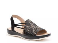 Dana Wedge Sandal Black view