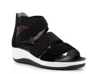 Naples Wedge Sandal Black view