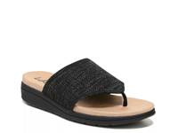 Poolside Wedge Sandal Black view