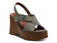 Delaynee Wedge Sandal Olive Green view