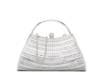 Handle Crystal Clutch Silver Metallic view