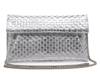 Audrey Leather Clutch Silver Metallic Woven view