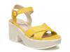 Peachy Platform Sandal Yellow view