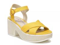 Peachy Platform Sandal Yellow view