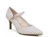 Sandrine Pump Taupe/White Gingham Plaid view