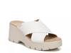 Checkin High Wedge Sandal White view