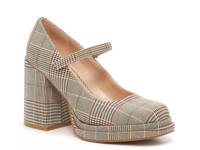 Nylo Mary Jane Pump Beige/Black Plaid Print view