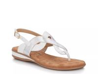 Naya Sandal White/Silver Leather view