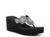 Ammie Wedge Flip Flop Black view