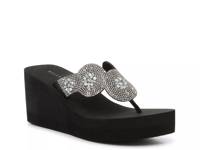 Ammie Wedge Flip Flop Black view