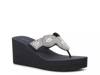 Ammie Wedge Flip Flop Navy view