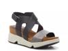Chardy Wedge Sandal Black/Pewter Gray view