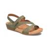 Gianetta Wedge Sandal Olive Green view