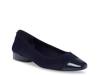 Caroleen Flat Navy Fabric view
