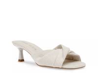 Laila Sandal Off White Linen Fabric view