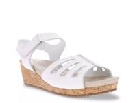 Maya Wedge Sandal White view