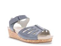 Maya Wedge Sandal Blue view