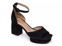 Raleigh Platform Sandal Black view