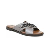 Fabian Slide Sandal Silver Metallic view