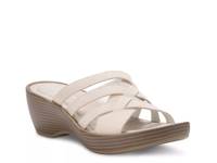Poppy Wedge Sandal Off White Nubuck view