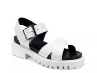 Luna Platform Sandal White view
