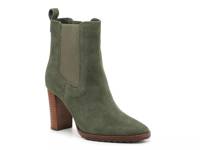 Mylah Bootie Dark Green Suede view