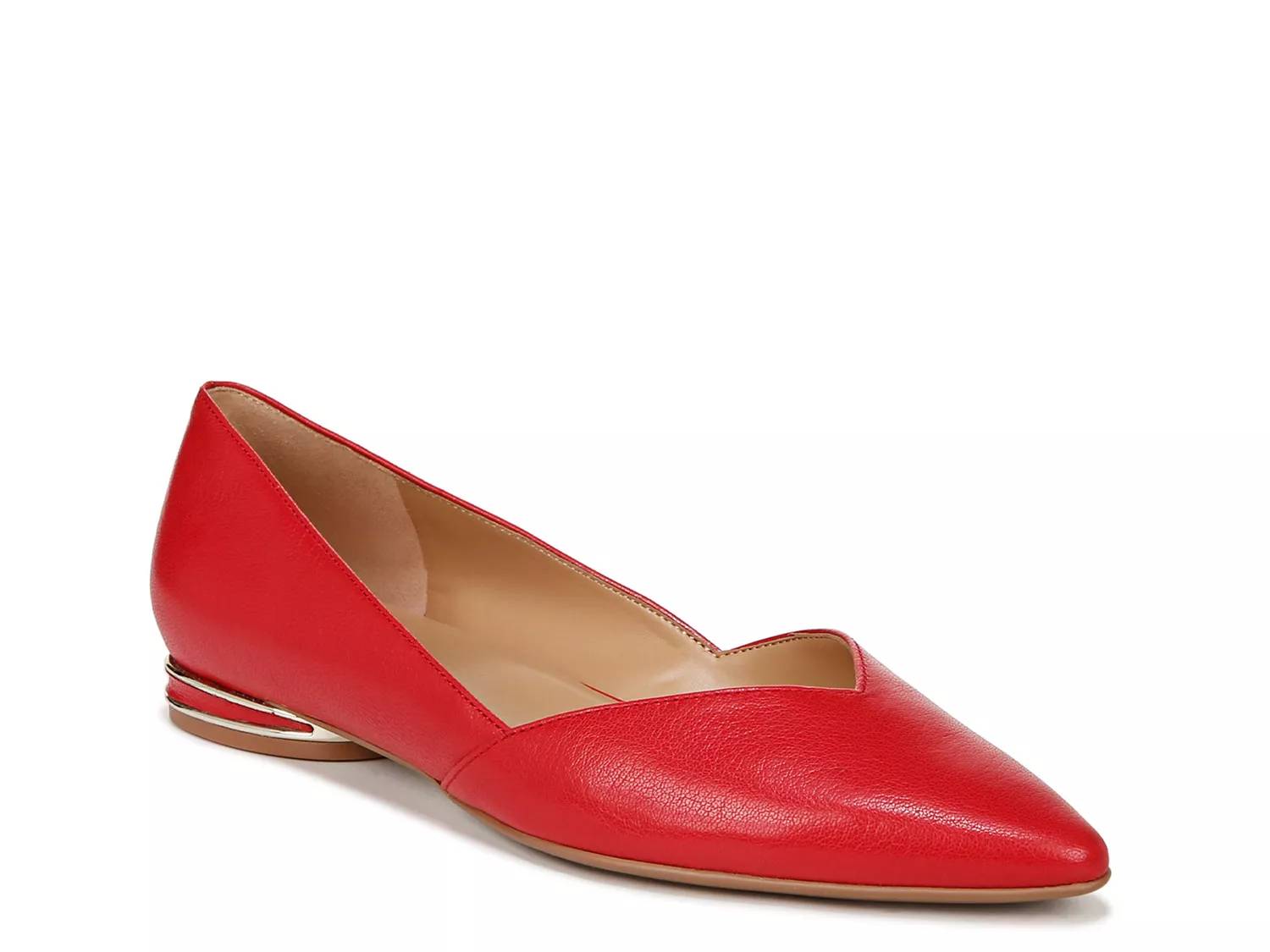 Chaussures Plates Dexter En Tissu Rouge/beige – Pointure 7.5 US Femme, Occasion