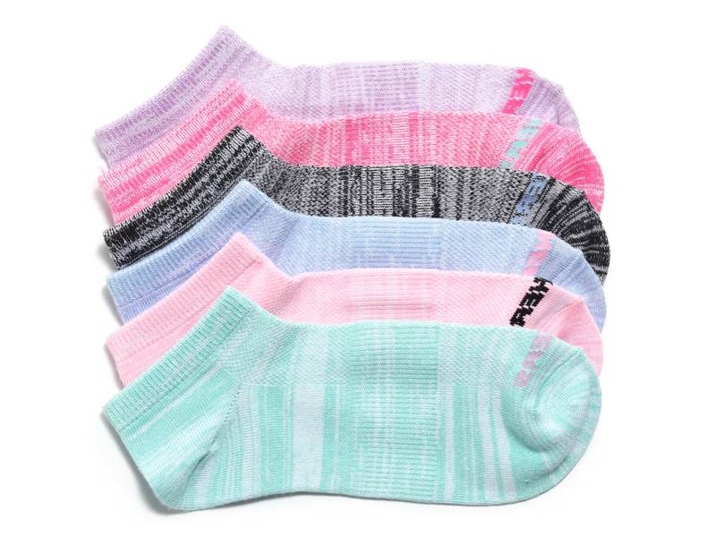 Comfort Space Dye Kids' No Show Socks - 6 Pack