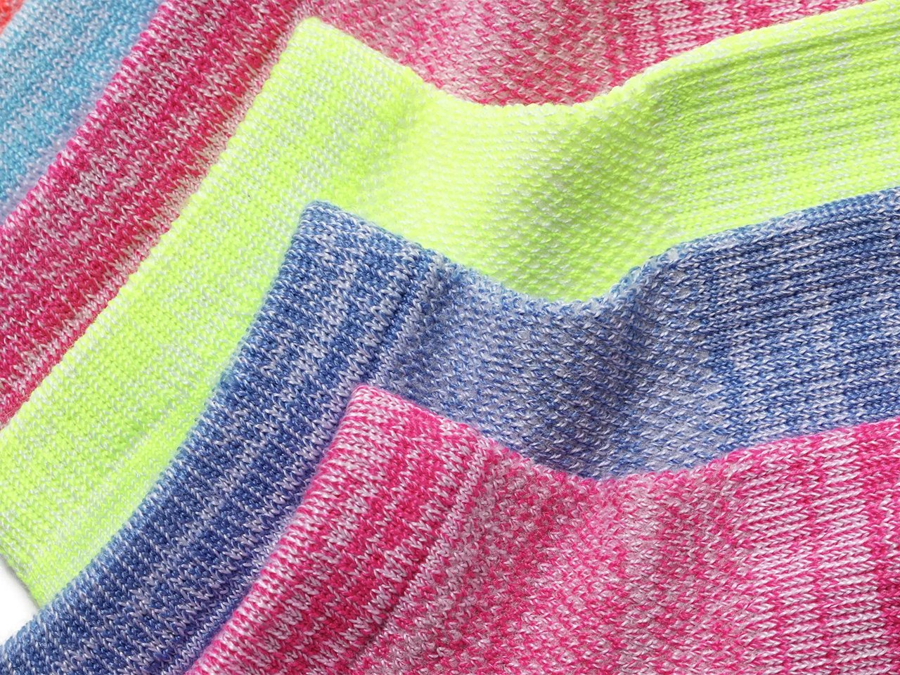 Comfort Space Dye Kids' No Show Socks - 6 Pack