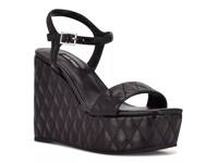 Nila Wedge Sandal Black view