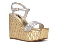 Nila Wedge Sandal Silver Metallic view