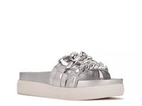 Nope Slide Sandal Silver Metallic view
