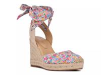 Frienda Espadrille Wedge Sandal Pink/Multicolor Floral view