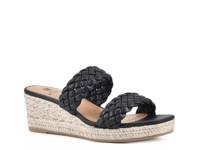 Salvadora Espadrille Wedge Sandal Black view
