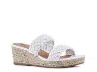 Salvadora Espadrille Wedge Sandal White view