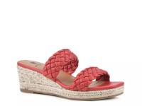 Salvadora Espadrille Wedge Sandal Red view