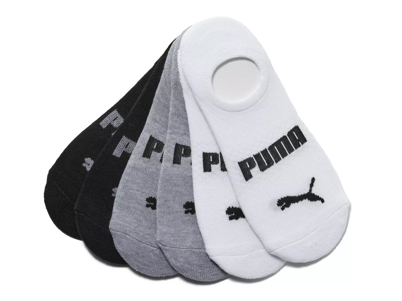 Cushioned Men's No Show Liners - 6 Pack