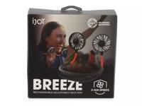 Breeze Rechargeable Adjustable Neck Fan Black view