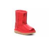 Classic Metallic Sparkle Boot - Kids' Red view