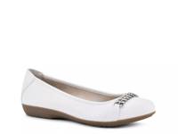 Charmed Ballet Flat White view