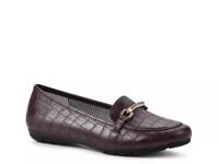 Glowing Loafer Maroon Croc Print view