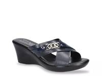 Maggia Wedge Sandal Navy view