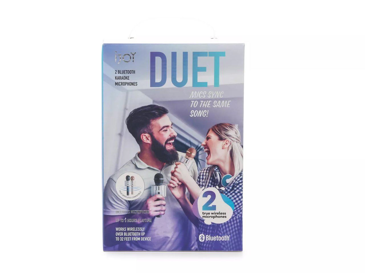 2-Pack Duet Karaoke True Wireless Microphone